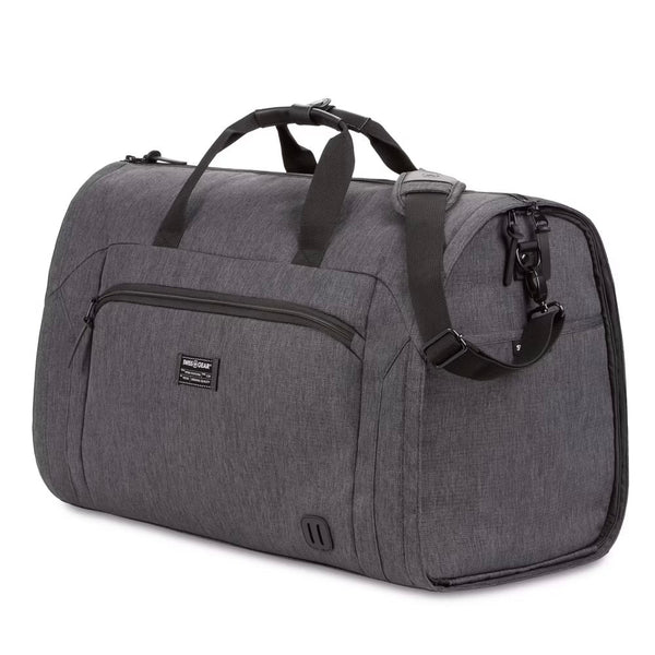 Geanta de barbati SWISSGEAR 7638, gri inchis, ideal pentru calatorii de afaceri, compartimente eficiente pentru organizare.