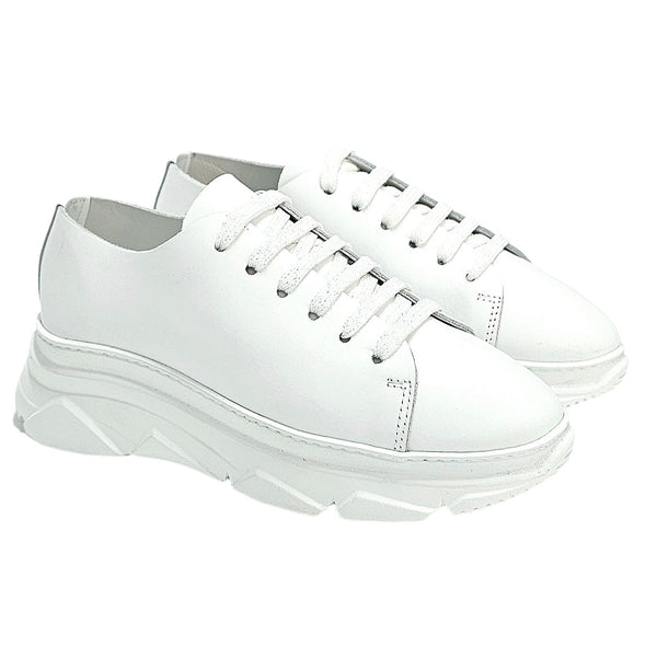 Pantofi dama din piele naturala, Alb-Copenhagen, Art 100 City Vitello Bianco