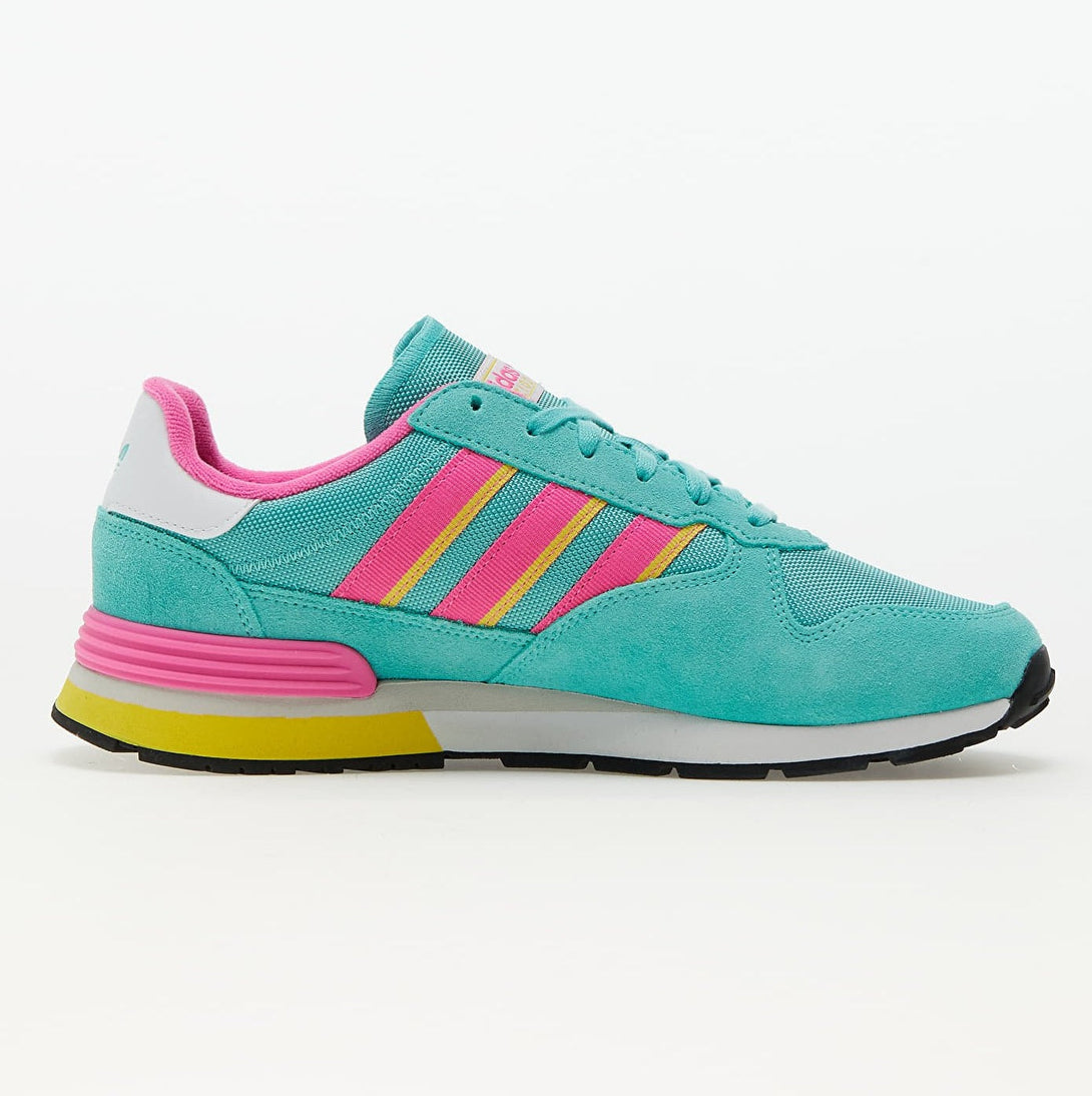 adidas Originals Treziod 2, sneakers in turquoise with pink and yellow accents, breathable upper for comfort.