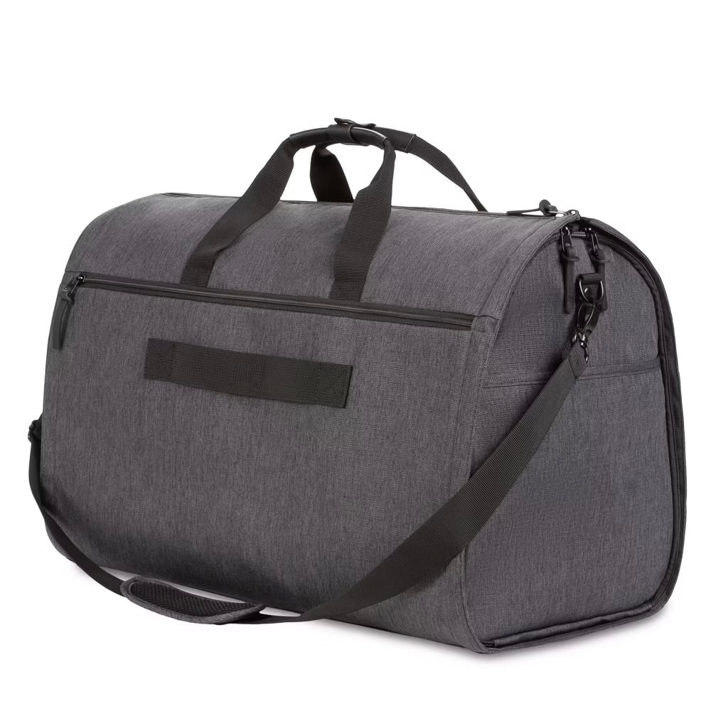 Geanta barbati business SWISSGEAR 7638, gri inchis, cu manere, compartimente pentru haine si accesorii.