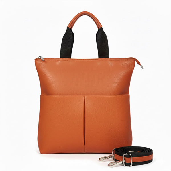 Poseta pentru femei din piele naturala, maro- Made in Italy