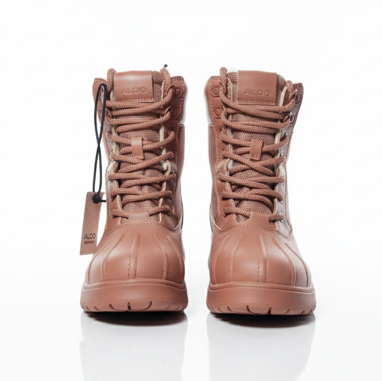 ALDO ghete femei cu blana la interior, maro, impermeabil, waterproof - pantofi confortabili și stilati