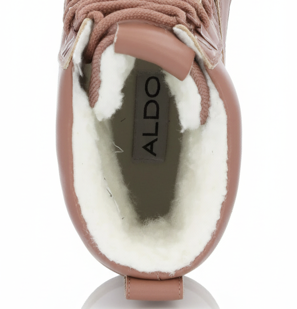 ALDO ghete femei cu blana la interior, maro, impermeabil, waterproof - interior blana