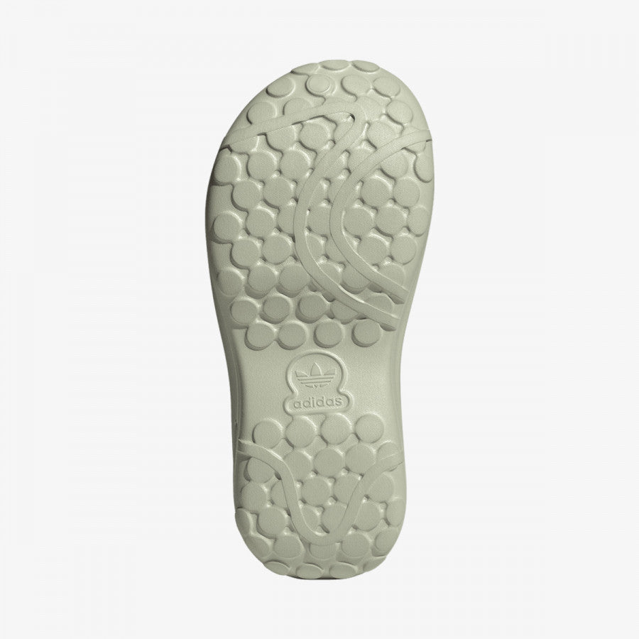 adidas ADIFOM Stan Smith MULE unisex, verde - vederea talpii cu detalii specifice adidas.