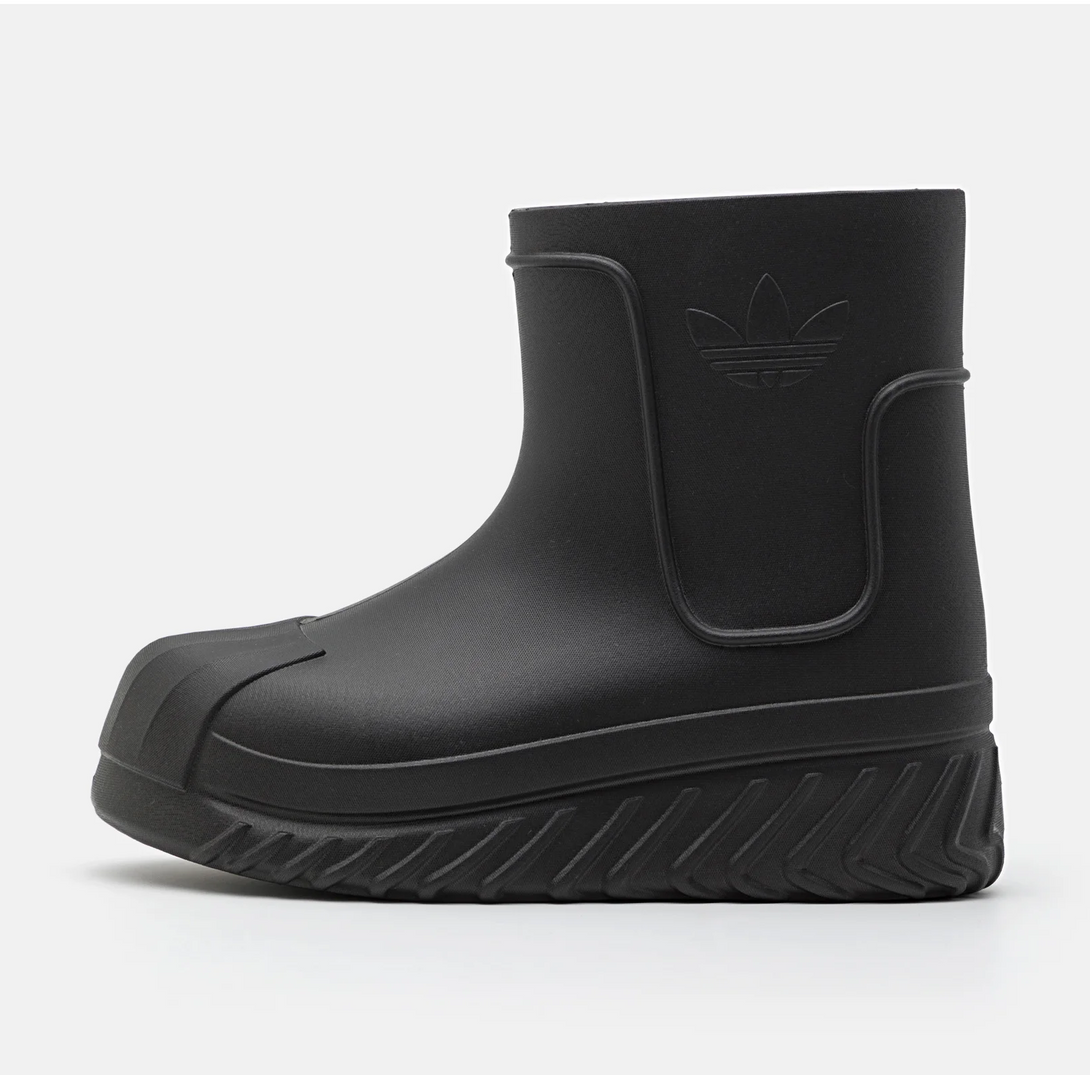 adidas ADIFOM SUPERSTAR BOOT unisex negru side view with iconic shell toe design