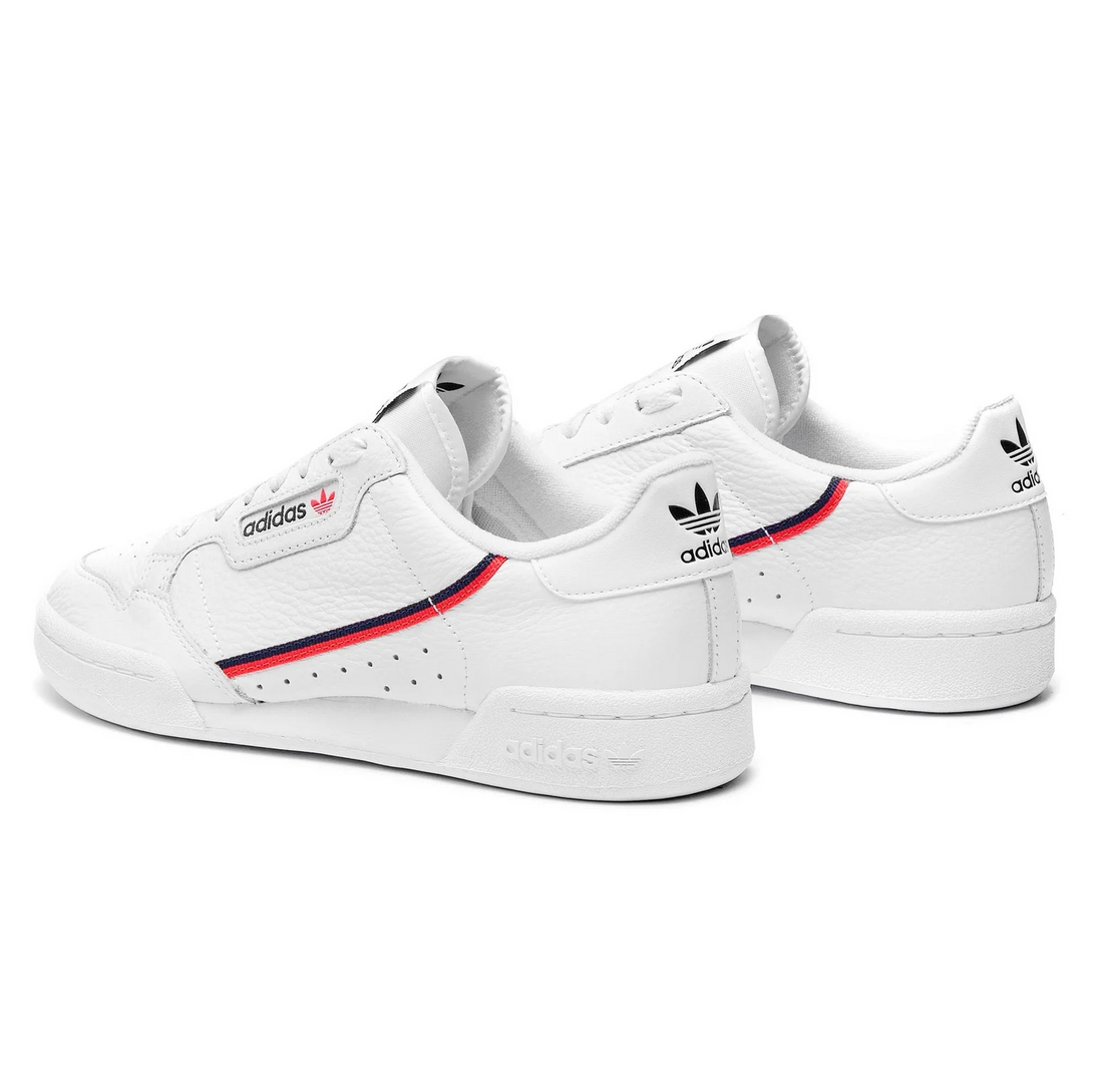 adidas Originals CONTINENTAL 80 - Sneakers low alb, din piele și material textil, cu talpă sintetică.