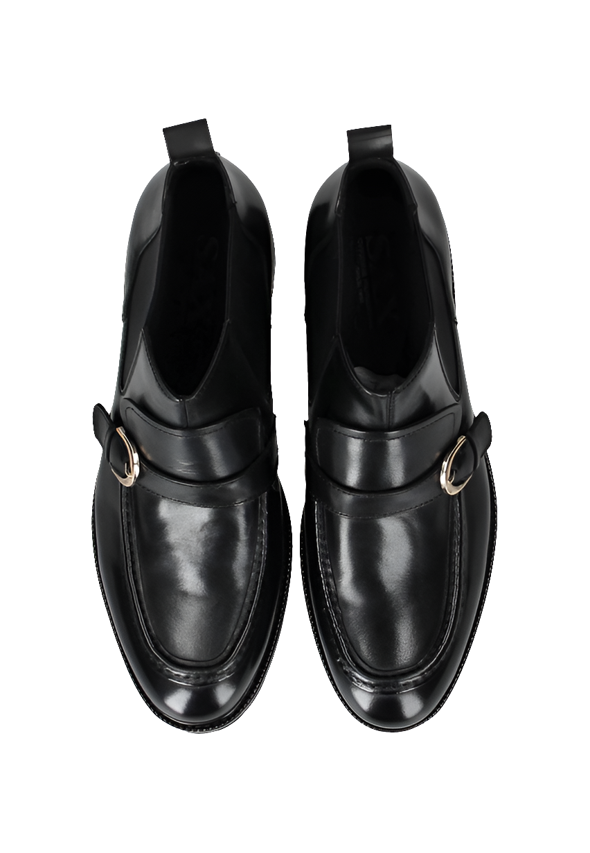 Ghete barbati din piele naturala negre SAX, model SAM228730 COLLINS, colectia Toamna Iarna 2024.