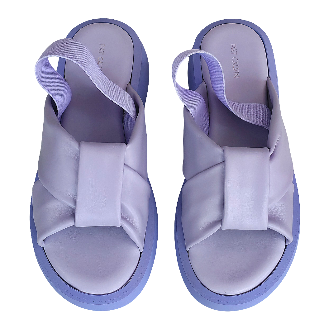 Sandale dama Lila-Pat Calvin, piele naturala, talpa usoara, colectia Vara 2025, inaltime platforma 5 cm.