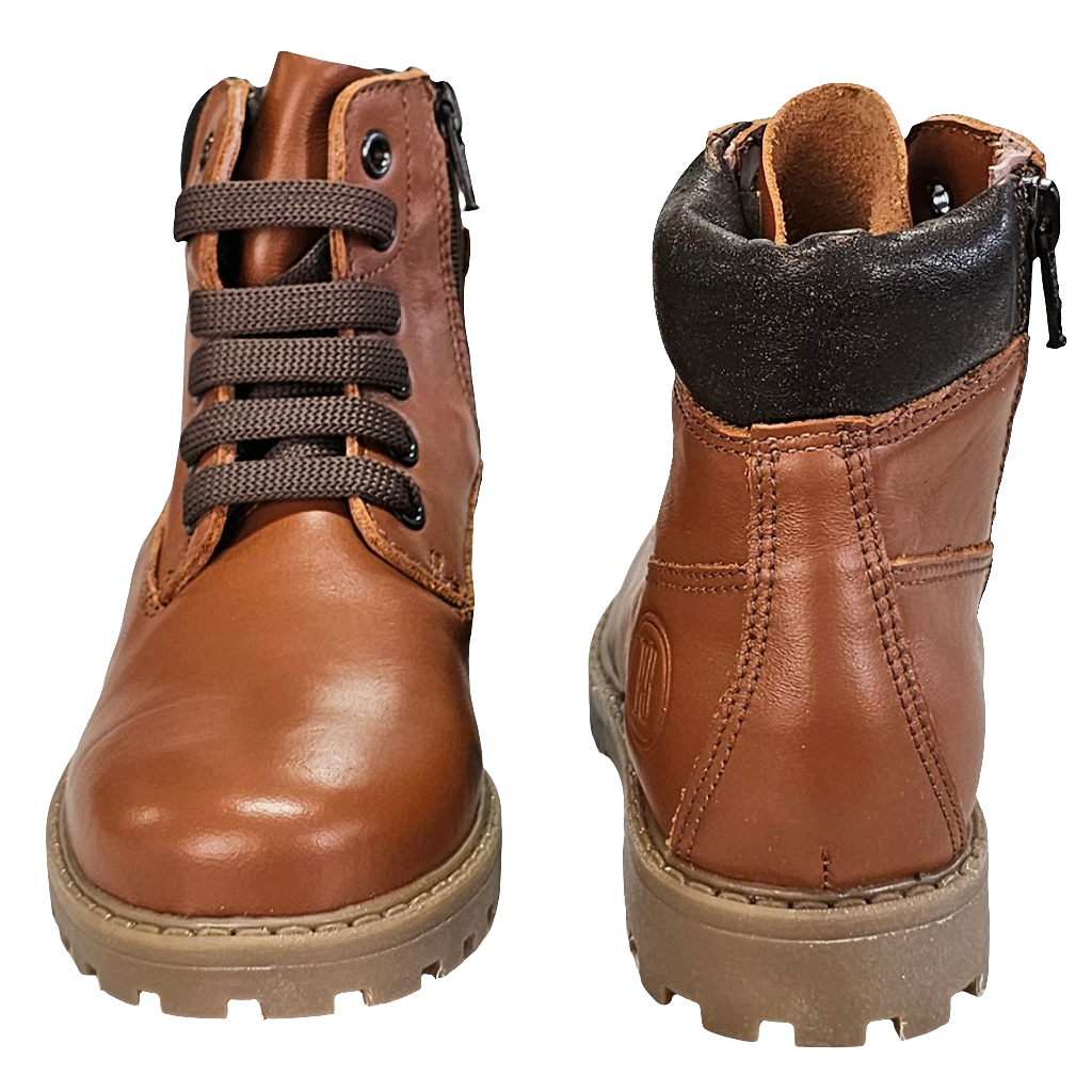 Ghete copii unisex din piele naturala camel, model insulete, talpa de 2.5 cm, inaltime gheata 10 cm, made in Italy.