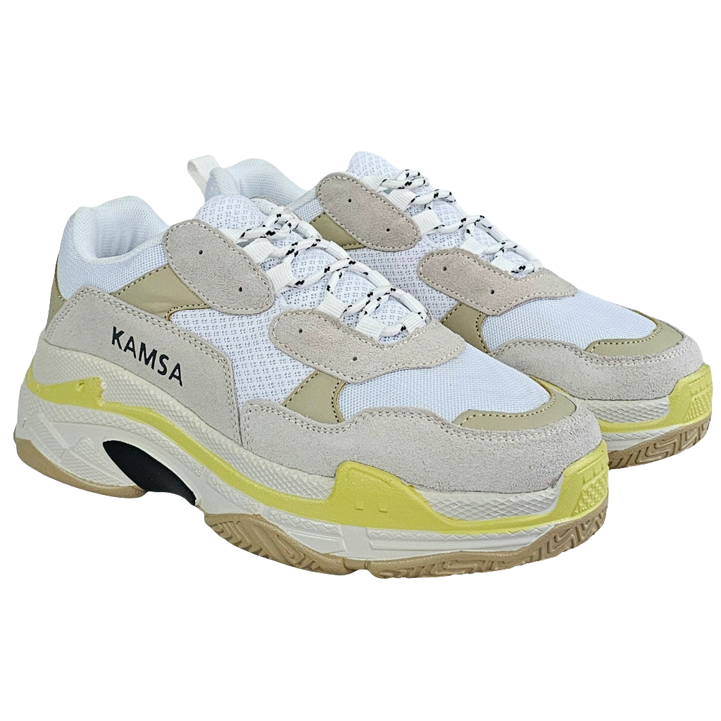 Pantofi sport barbati Kamsa din piele naturala, talpa usoara, colectia Vara 2021, design modern si confortabil.