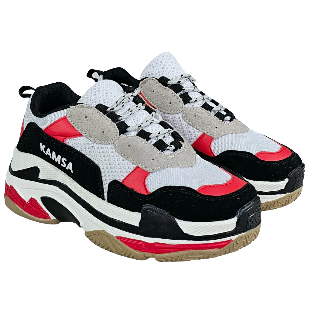 Pantofi sport unisex Kamsa din piele naturala, talpa usoara, colectia Vara 2021, design modern si confortabil.