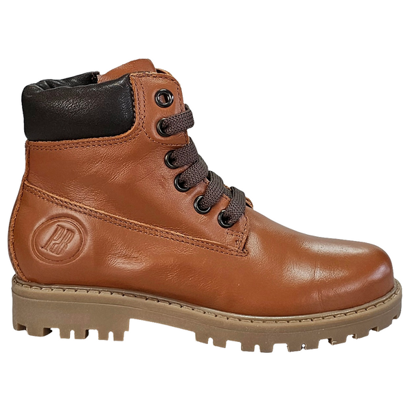 Ghete copii din piele naturala camel, model unisex, inaltime gheata 10 cm, colectia toamna 2024, made in Italy.