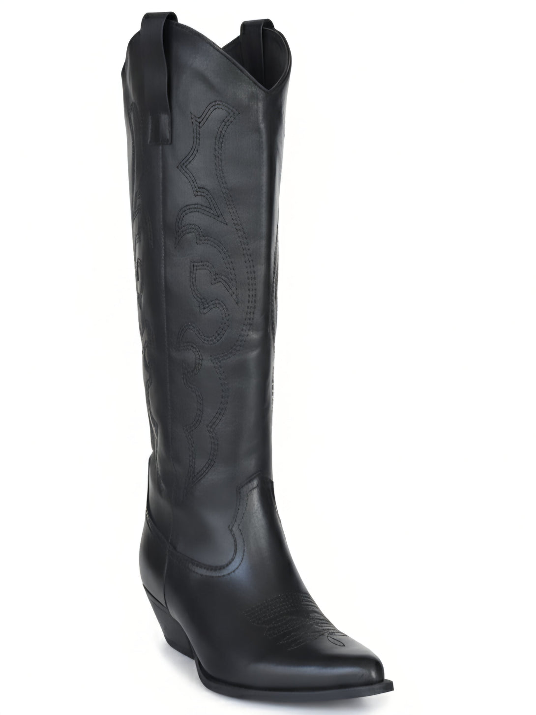 Ciocate dama din piele naturala, Negru-Riccianera, Art RCN012 Pelle Nero, R1 - Înalte cizme din piele naturală