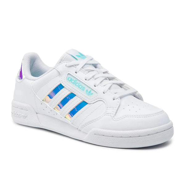 adidas Sneakers Continental 80 Stripes - white sneaker with colorful stripes and classic design